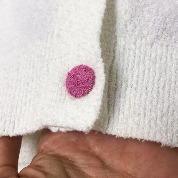 NEW LoveShackFancy Aidyn Crop Knit Puff Sleeve Cardigan in Malibu Sunset XS NWT - Picture 4 of 9